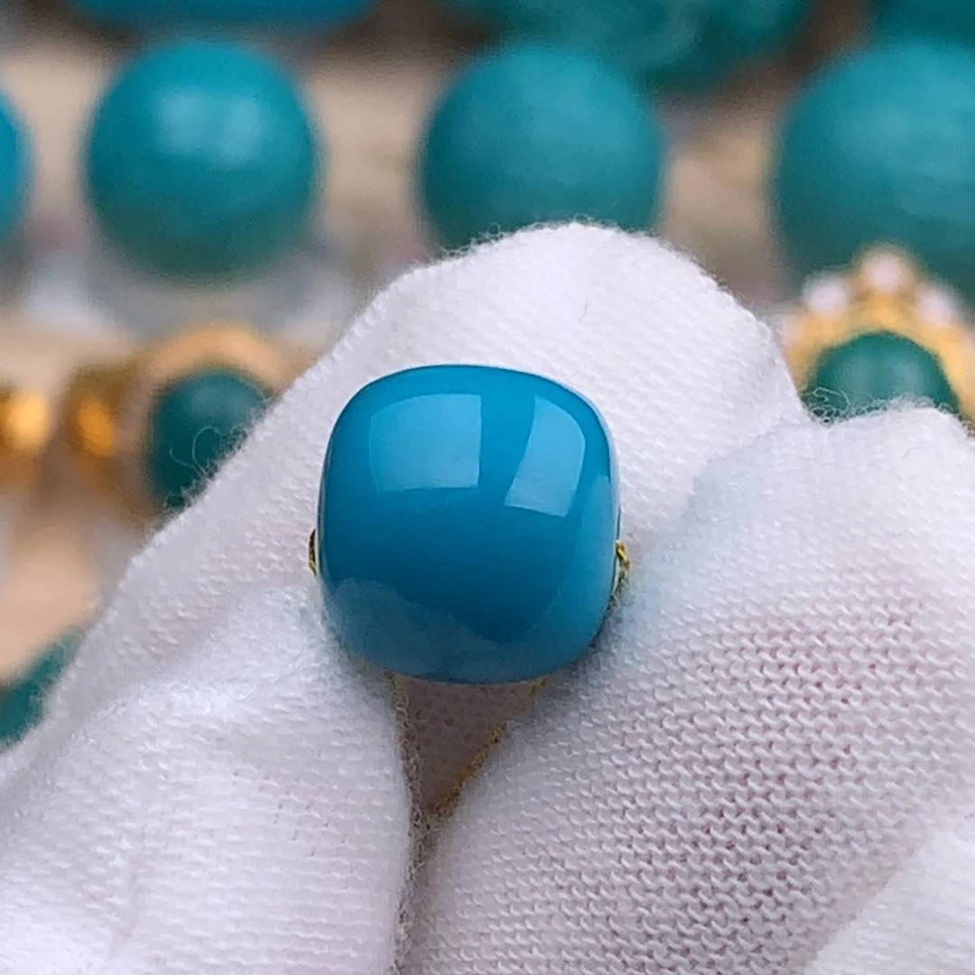 未镶嵌绿松石珠宝奇石11mm