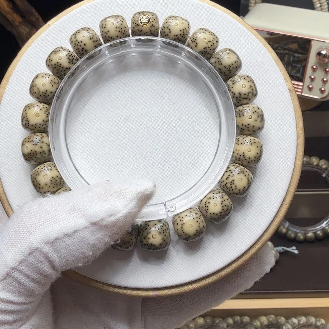 星月菩提手串青花瓷