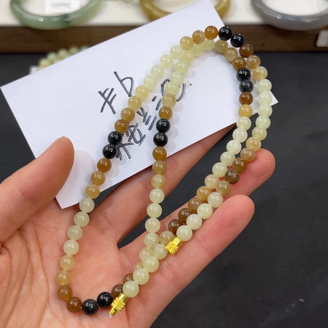 和田玉未镶嵌手镯拍一发一卡6锁骨链项链