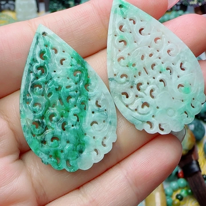 翡翠未镶嵌颈饰天然A货25
