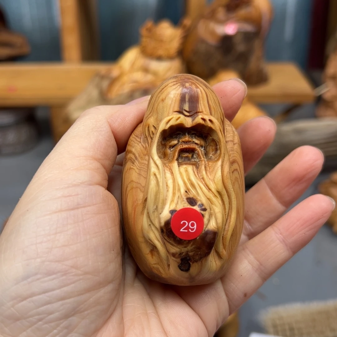 z***z木崖柏木摆件手把件，