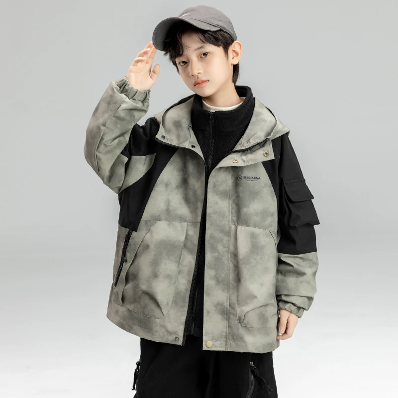 男童春款脏脏风外套2025新款时髦中大儿童秋季潮【百岁童】AF332