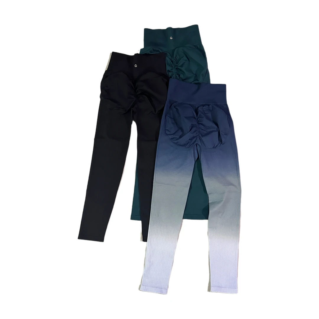 G蜜桃臀运动健身瑜伽长裤纯色百搭日常休闲打底裤秋