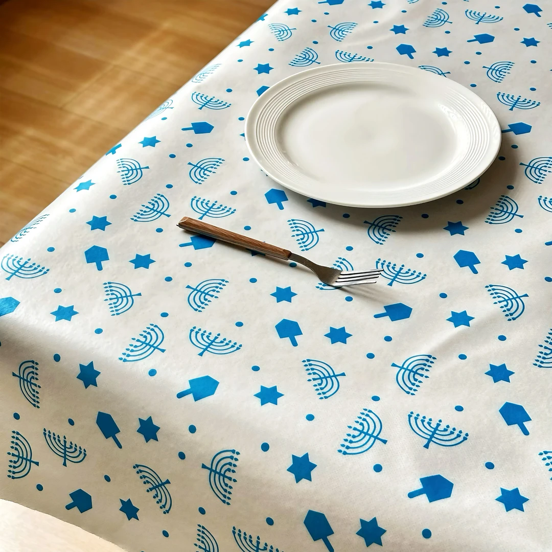 90X140 PEVA环保桌布防水防油防烫2025新款野餐茶几防滑加厚桌布