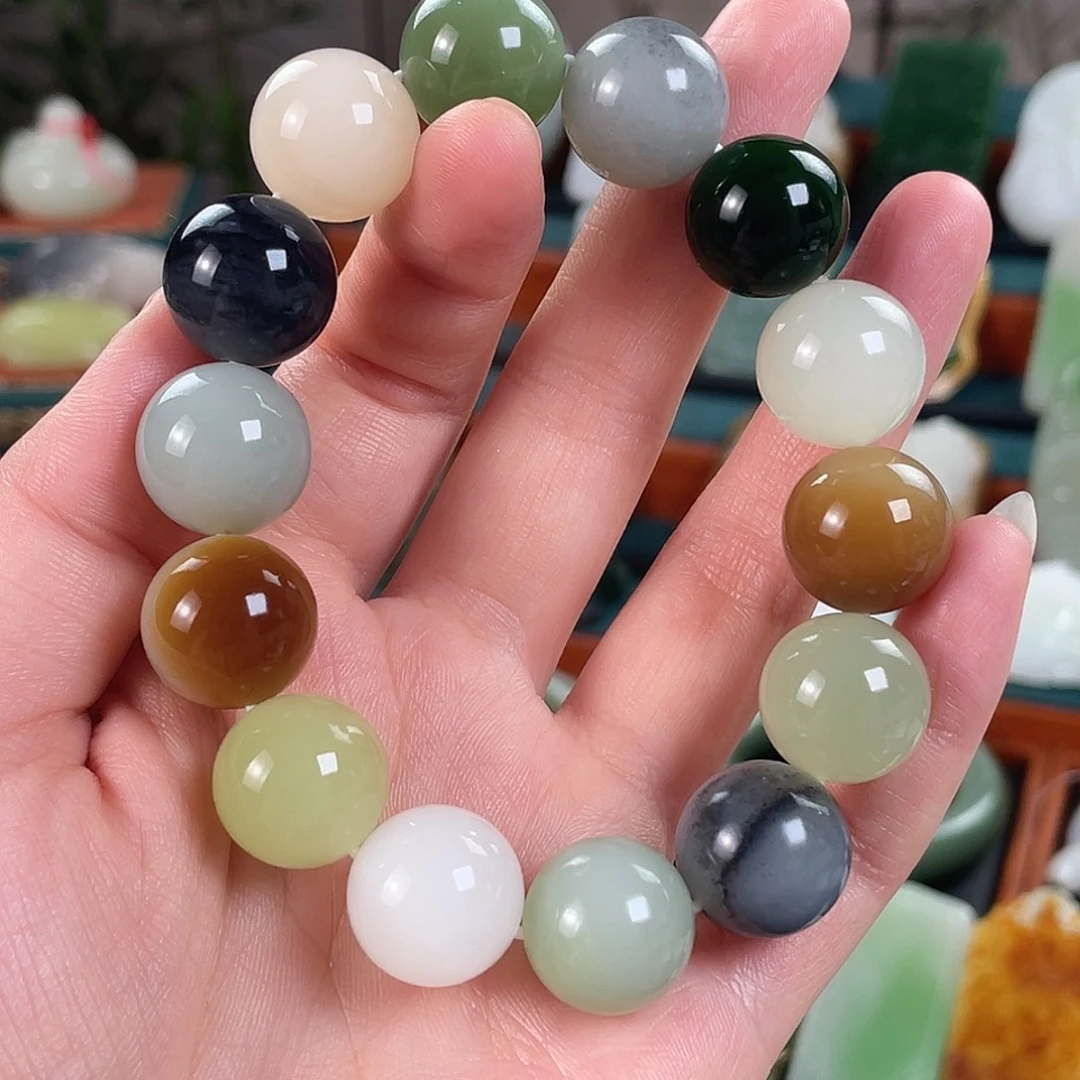 和田玉未镶嵌手链