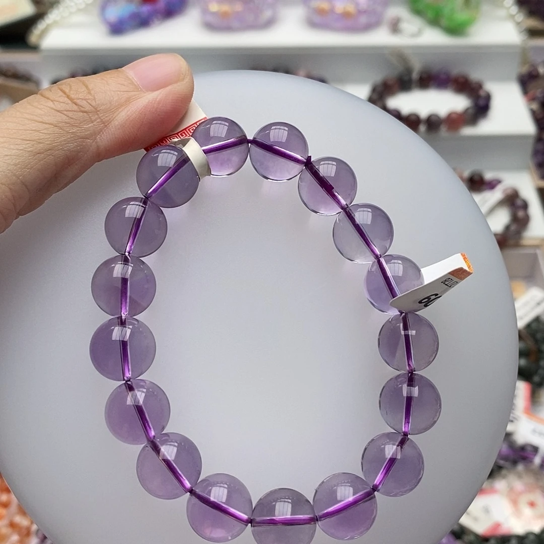 未镶嵌手链水晶12.5紫水晶Z609