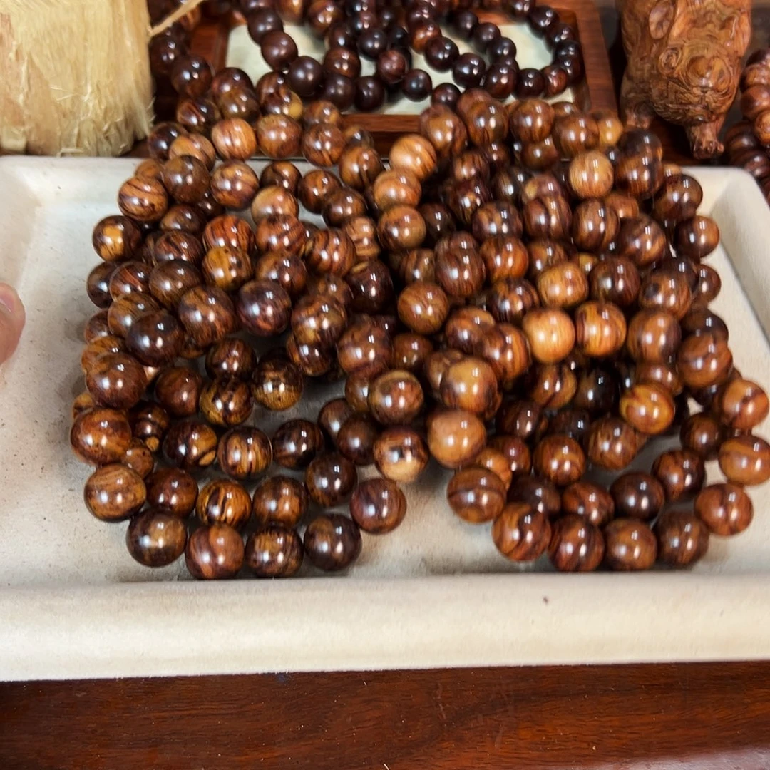黄花梨/降香黄檀手串/手链15mm圆珠福利卷