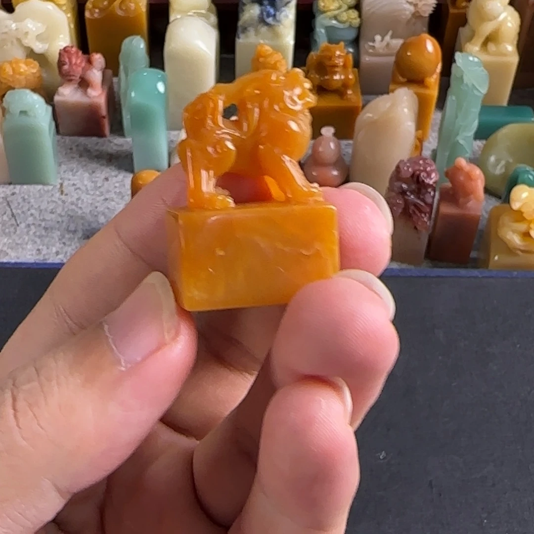 周***声青田石印石编号编号9405