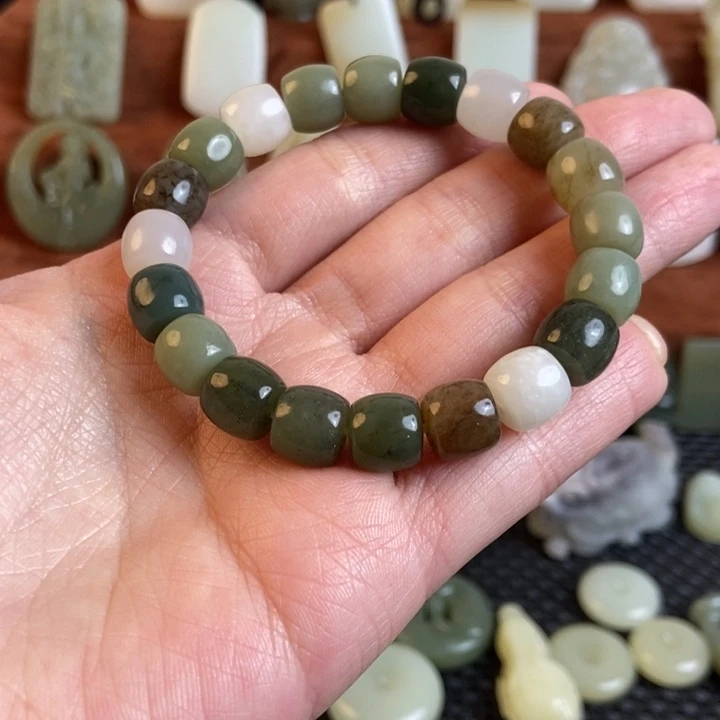 和田玉未镶嵌手链