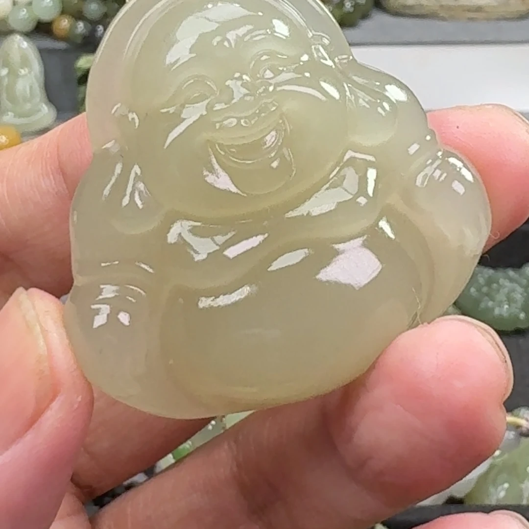 和田玉未镶嵌车挂