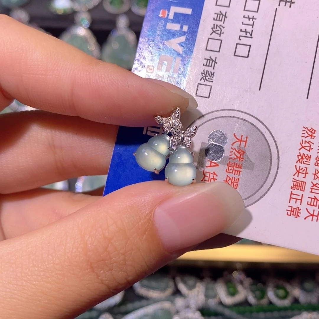 翡翠银S925镶嵌颈饰