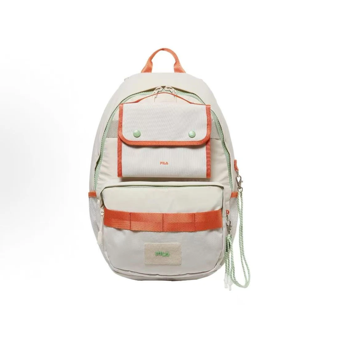 Fila/斐乐 韩版运动休闲多口袋尼龙户外双肩包背包 FS3BPD6013X