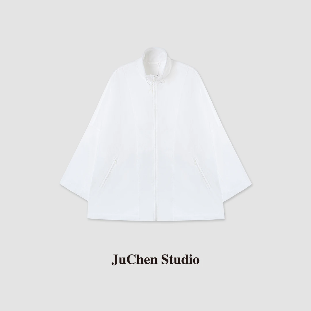 R0W风云茧防晒设计解构调节轻量户外立领廓形外套 SS064783