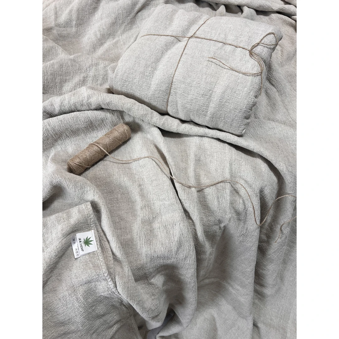 <大雨露>汉麻雨露麻11支合股包边舒适厚毯床单<高货必撸>