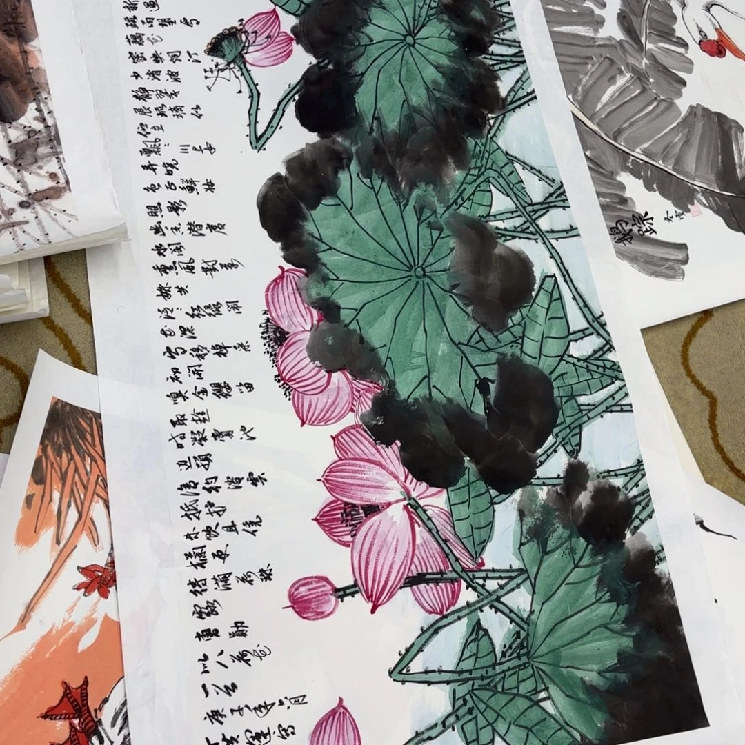 抖***主国画丁洪运四尺童