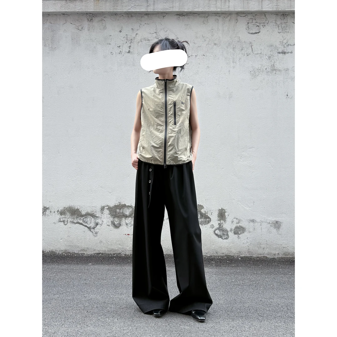 下层基础【多形态剑道】解构裁片制成的垂感十足四季百搭西裤长裤