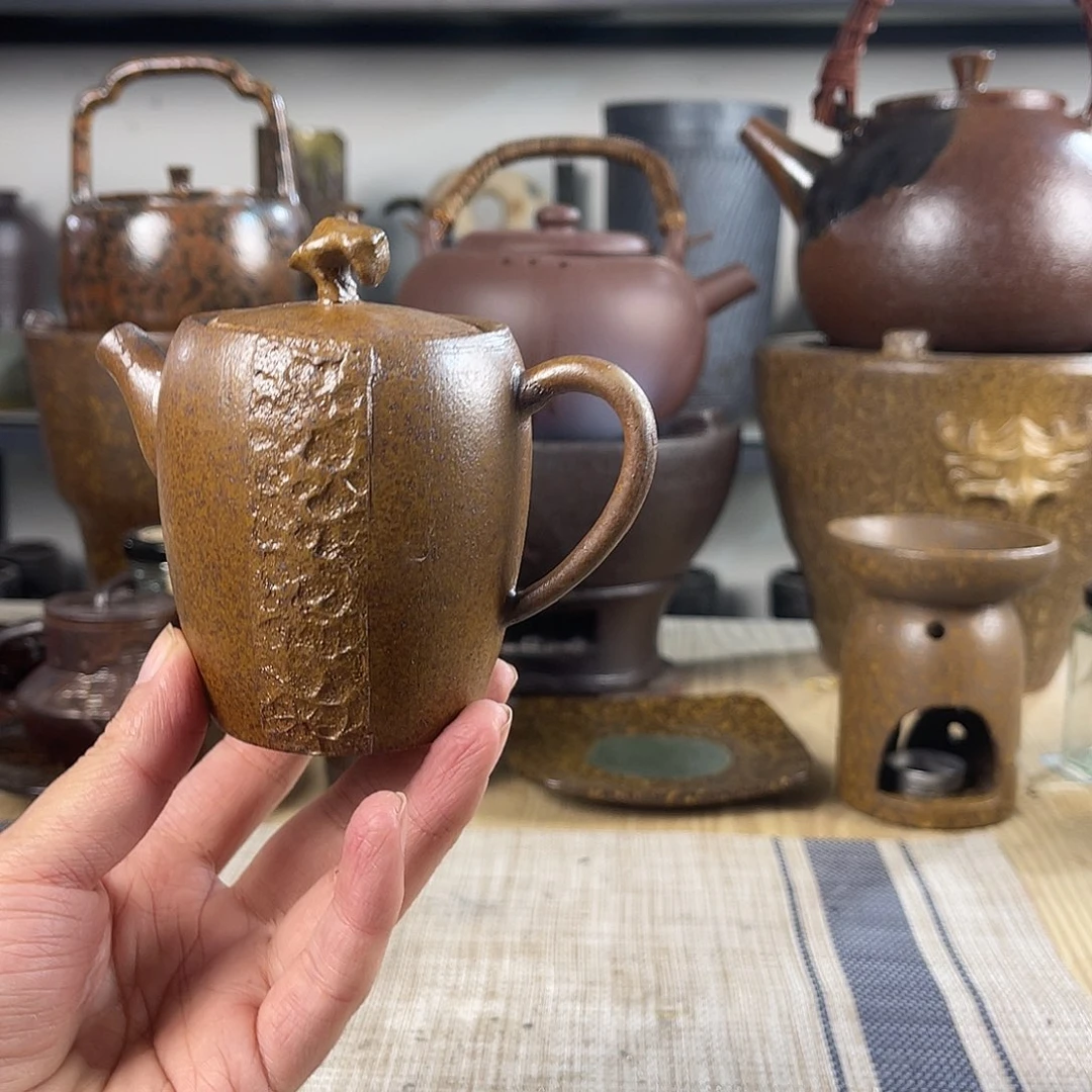 壶紫砂粗陶实用茶壶