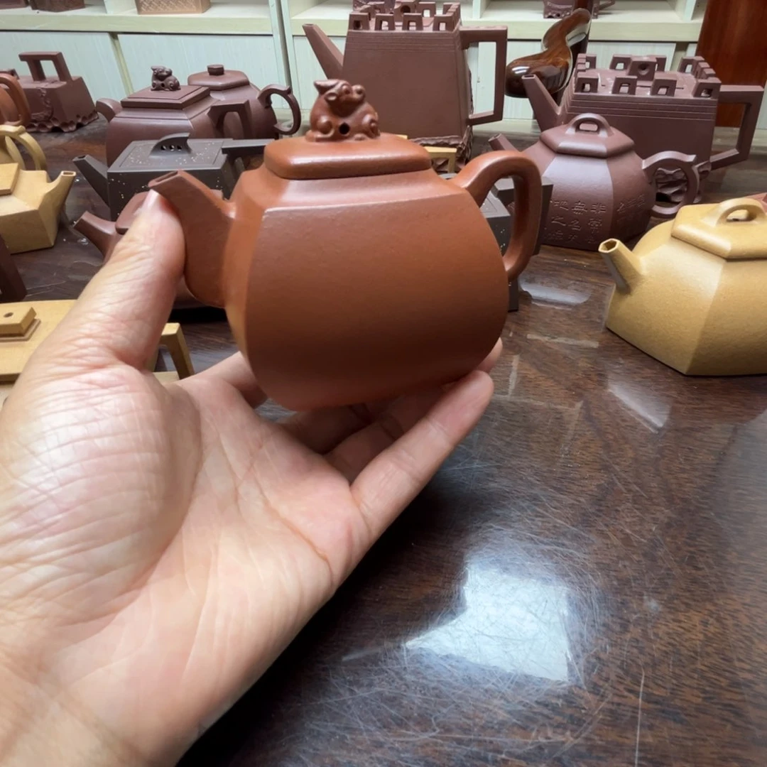 茶壶紫砂集****材朱泥微瑕180c c