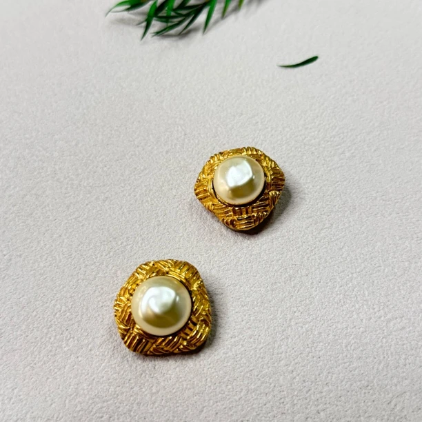 95新 Chanel/香奈儿 【六六中古】孤品复古耳夹te1869