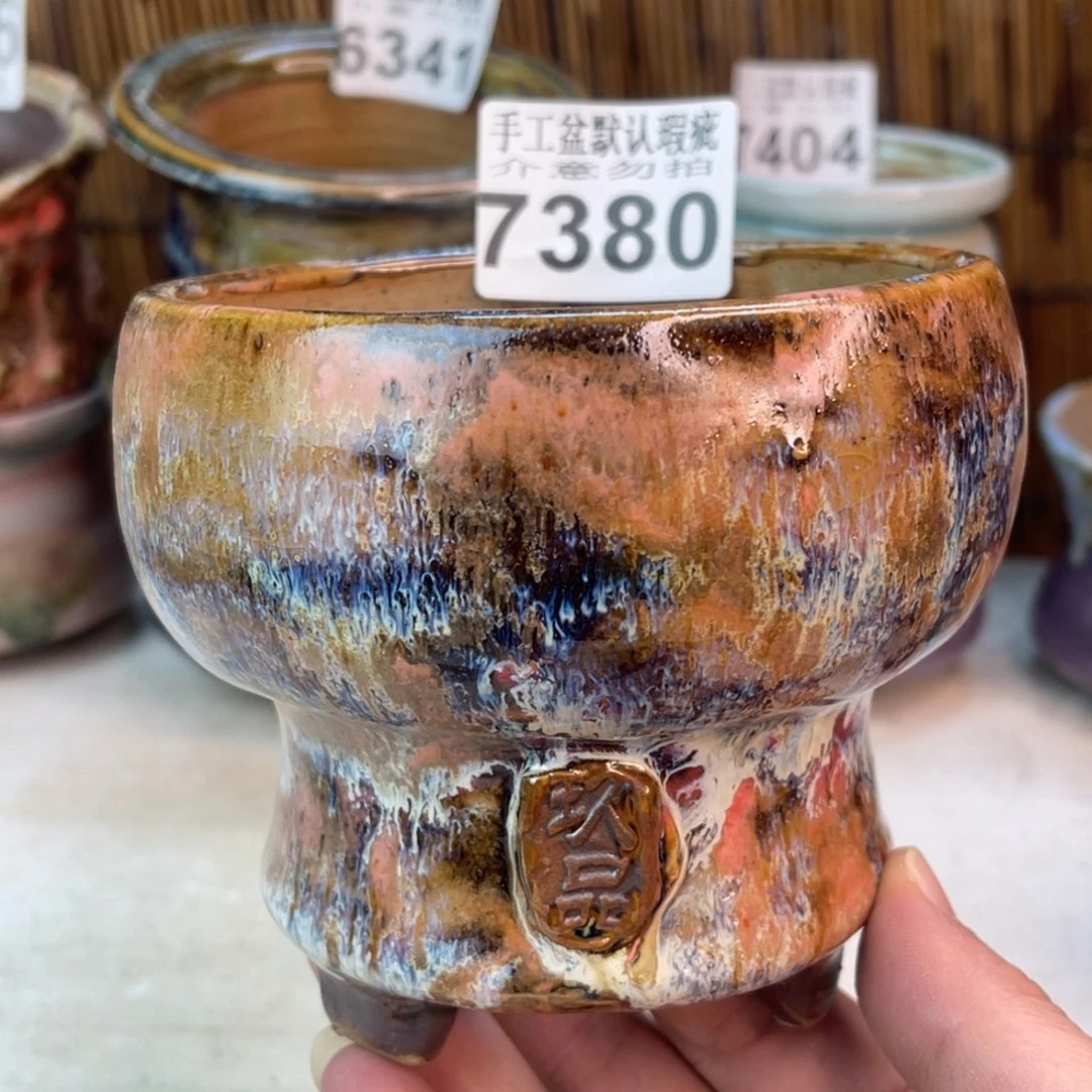 手工花盆默认瑕疵完美者勿拍