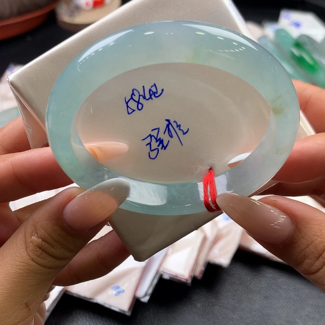 翡翠未镶嵌手镯58号