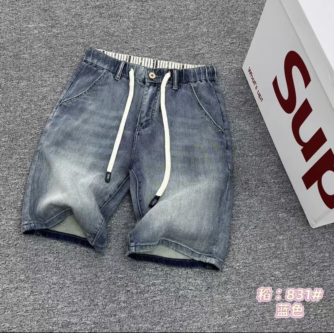 929 新款时尚百搭男装牛仔短裤 831