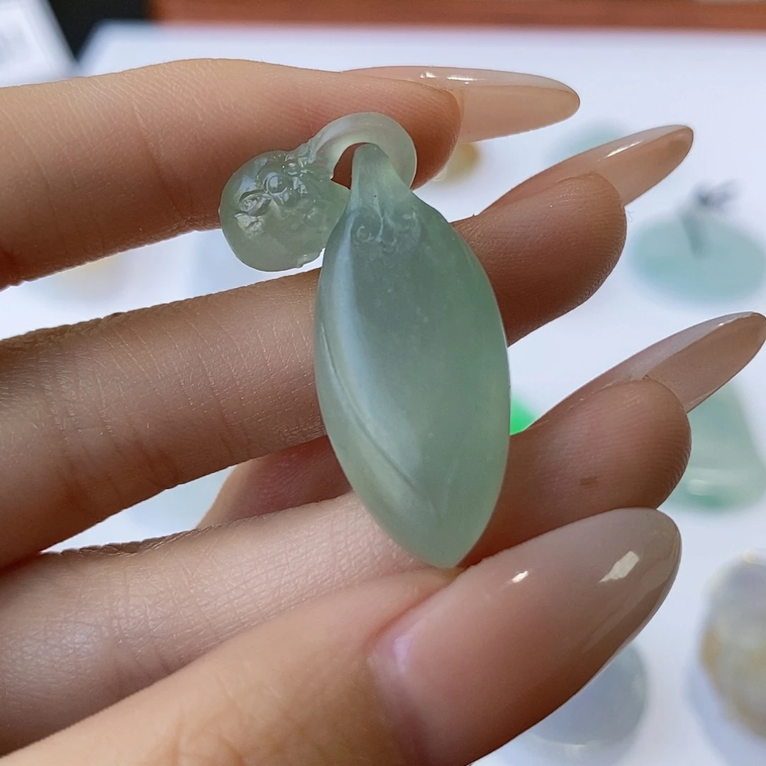 未镶嵌定制翡翠冰晴瓜瓜三脚金蟾