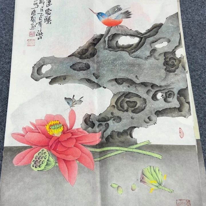 国画宣纸纯手绘字画