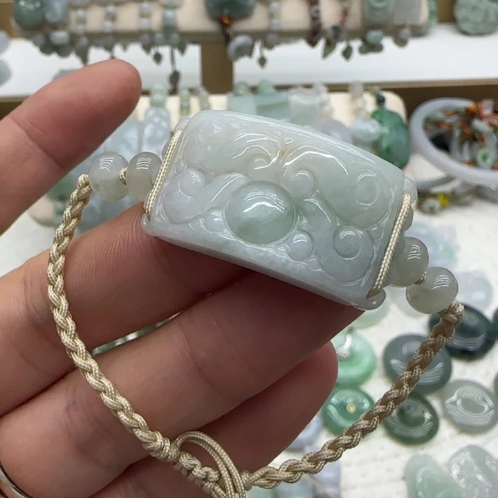 翡翠未镶嵌手链手牌