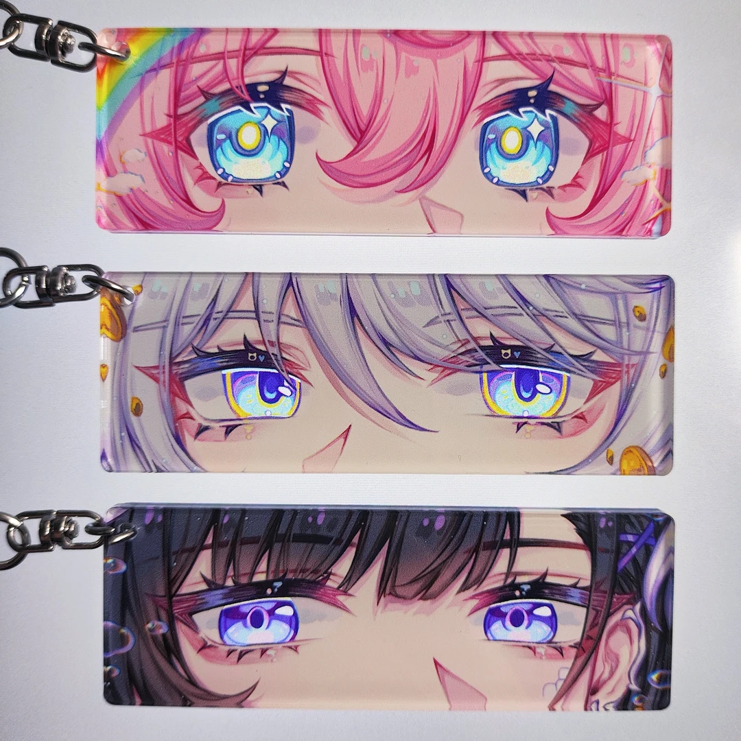 崩坏星穹铁道同人周边原创眼睛条亚克力钥匙扣挂件生日礼物