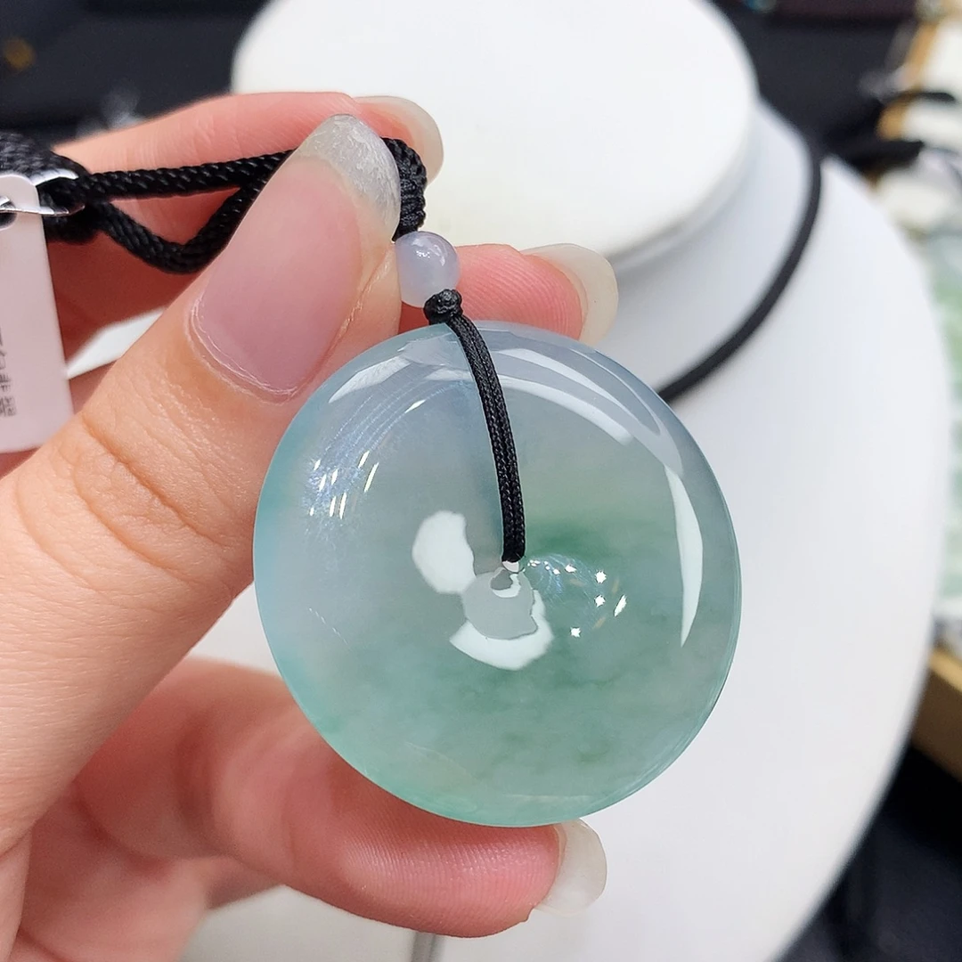 翡翠未镶嵌胸饰翡翠76，33.9/5.6