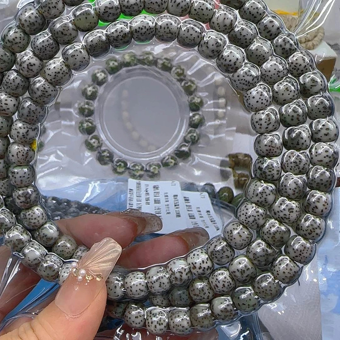 星月菩提手串87入门石玉星月菩提87桶108