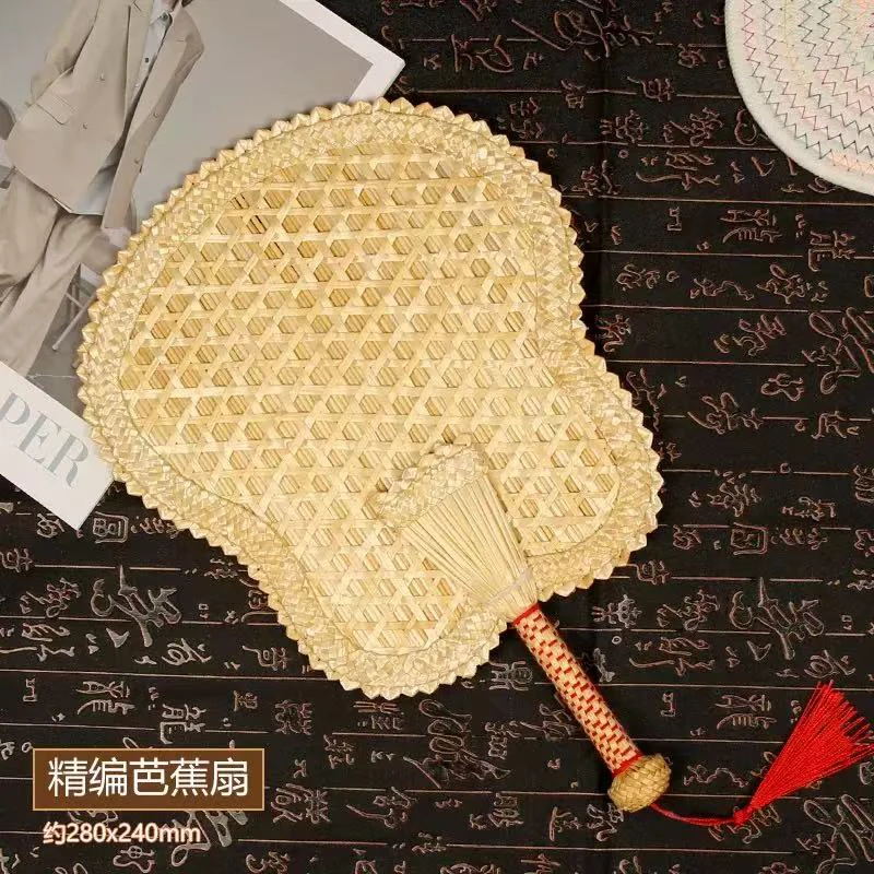 纯手工编织麦秆草大蒲扇夏季家用老式手摇芭蕉扇清凉实用
