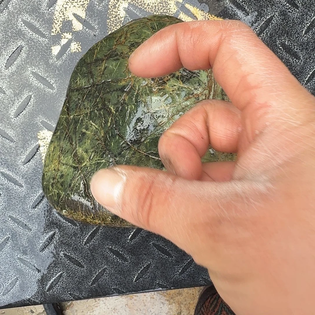 花***言蛇纹石玉未镶嵌藏玉药王石茶壶微瑕不退不换