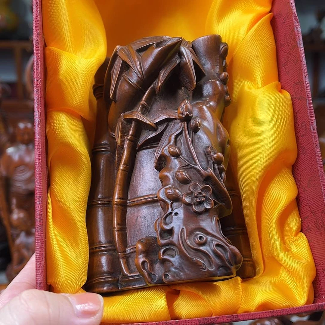 黄杨木黄杨木雕刻高度12厘米