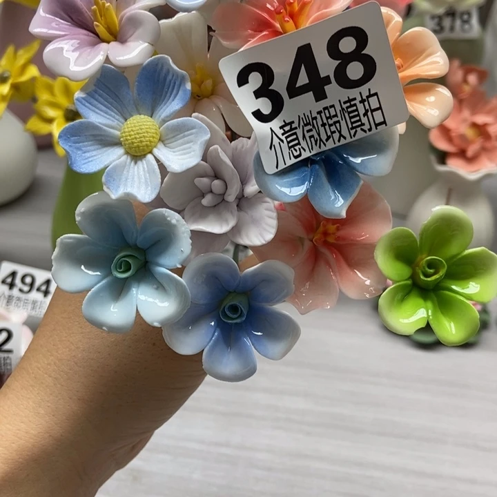 陶瓷手工制作陶瓷花
