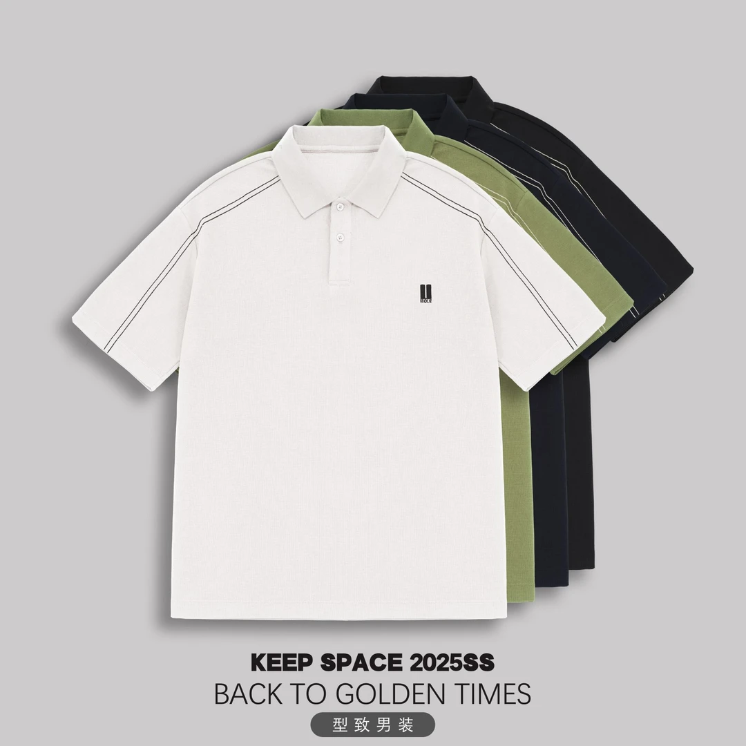 【80支桑蚕丝+莫代尔】舒适透气垂顺冰感高尔夫Polo衫25210#1152