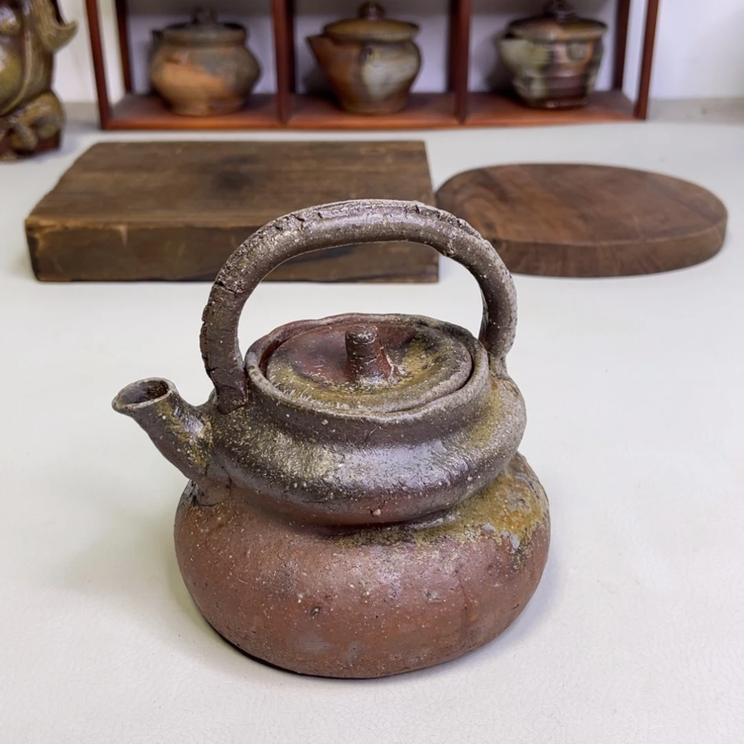 三***柜备前烧作品真锅静良，冲线