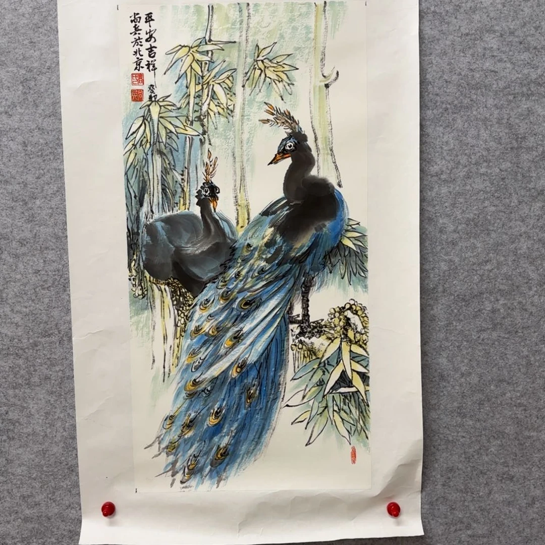 国画花鸟等多种鸟类的