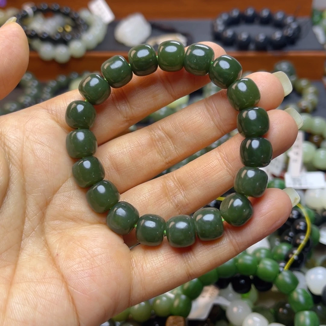 和田玉未镶嵌手链