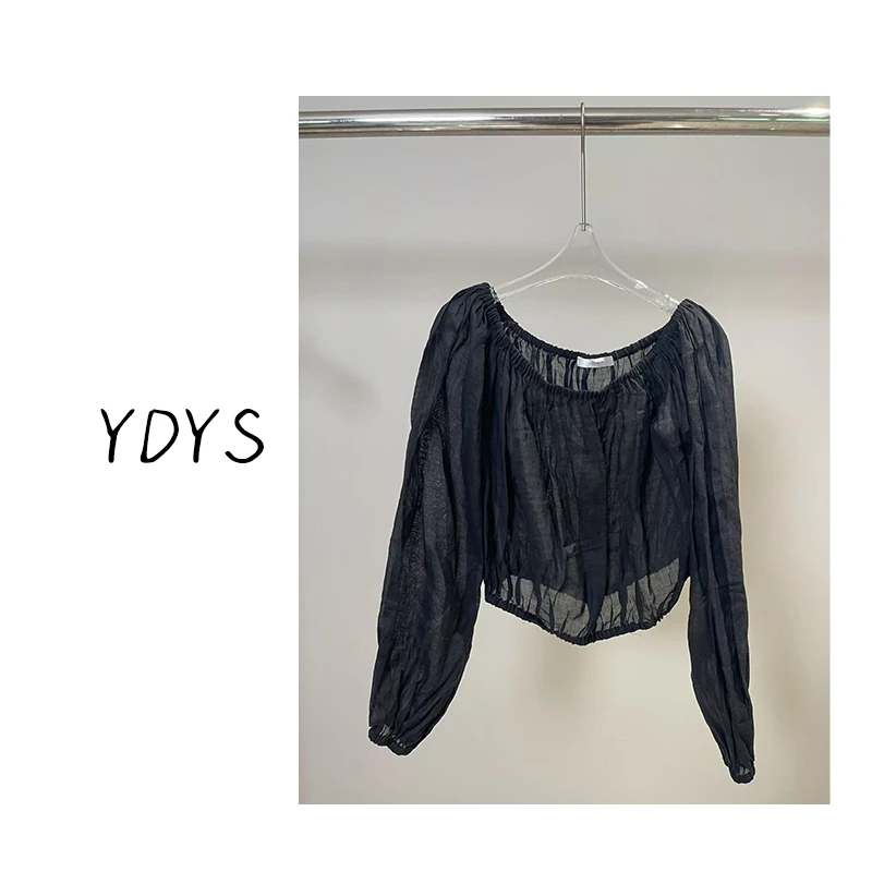 【YDYS】25K00312 2025新款时尚气质小众短上衣