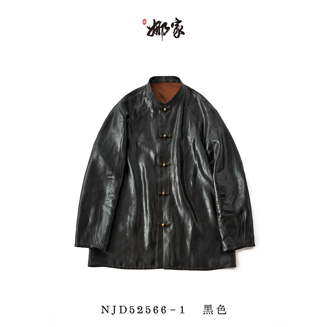 娜家国风男士油皮外套NJD(52566-1)