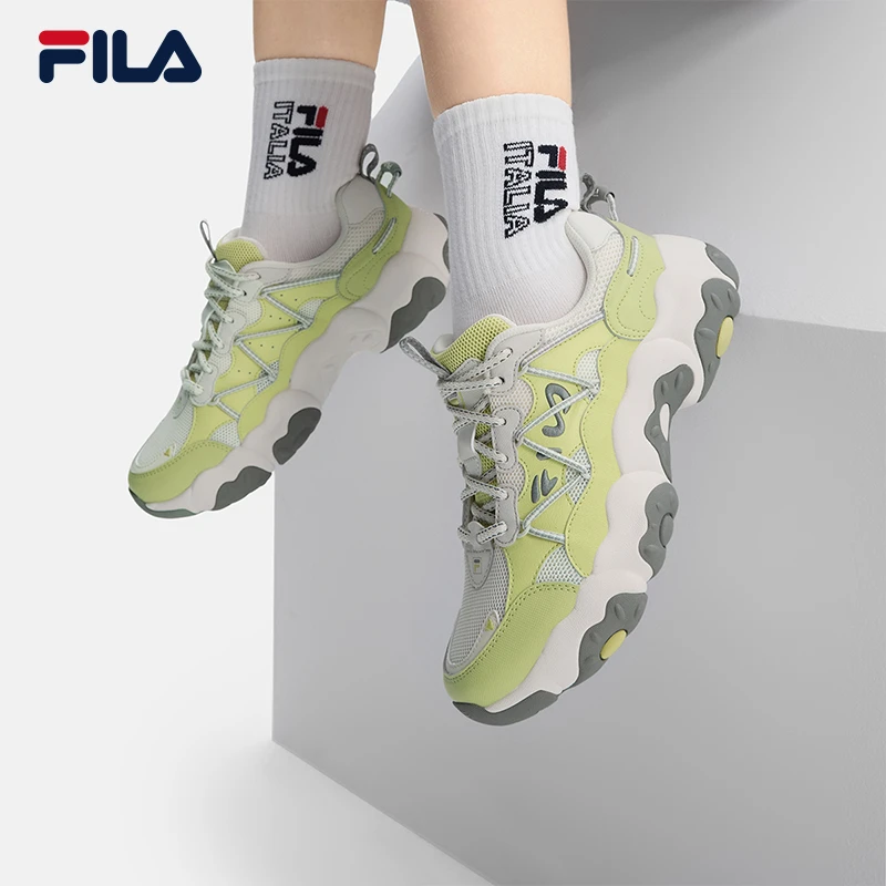 Fila/斐乐情侣款【新款猫爪鞋6代】春夏时尚百搭复古运动潮流老爹鞋