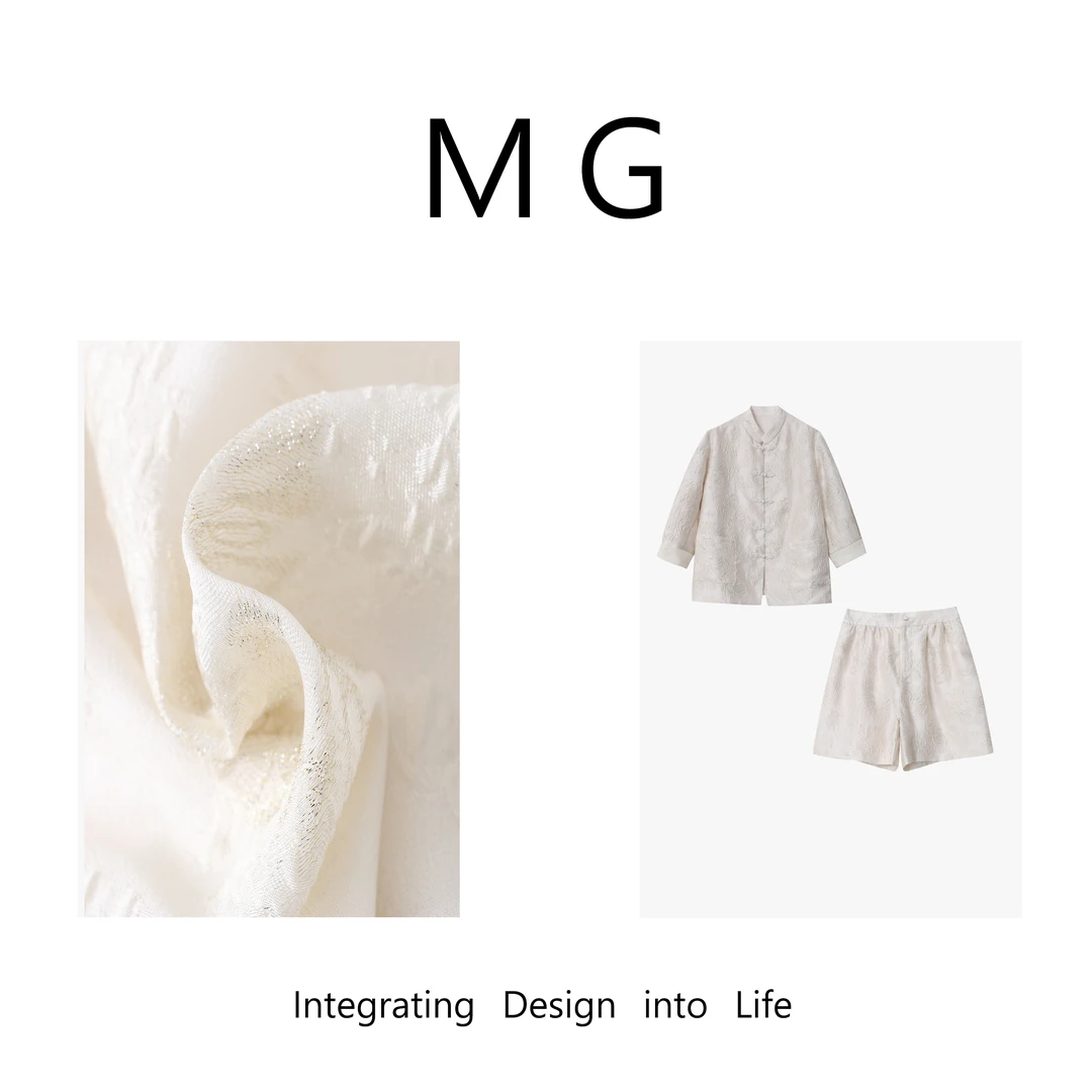 【锦绣套装】MUAN定制新中式系列刺绣提花重工套装两件套女YJ-23322