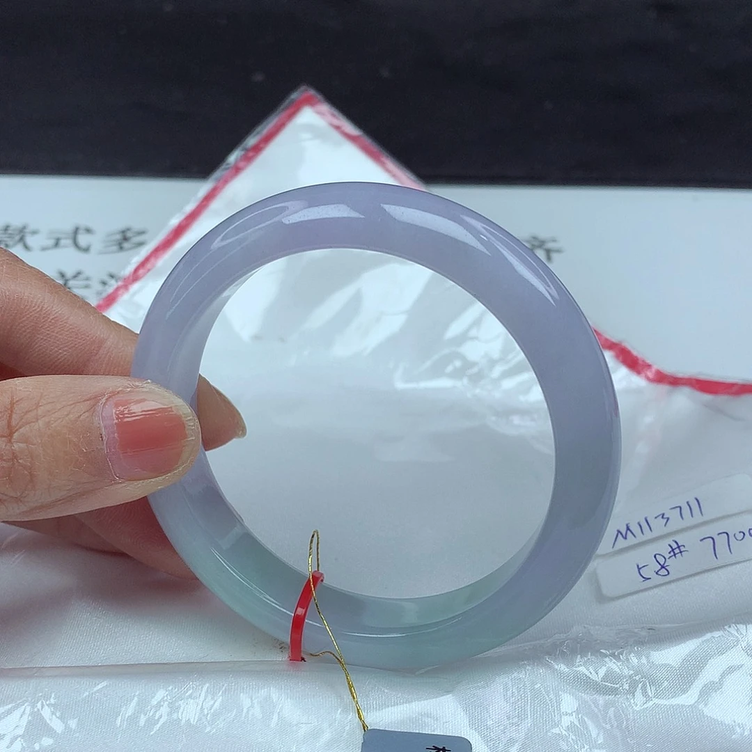 翡翠手镯未镶嵌58圈3711