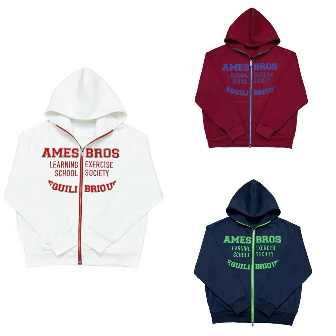 [N]红白绿三色字母标语奥粒绒时尚保暖儿童戴帽外套（暖暖冬日)