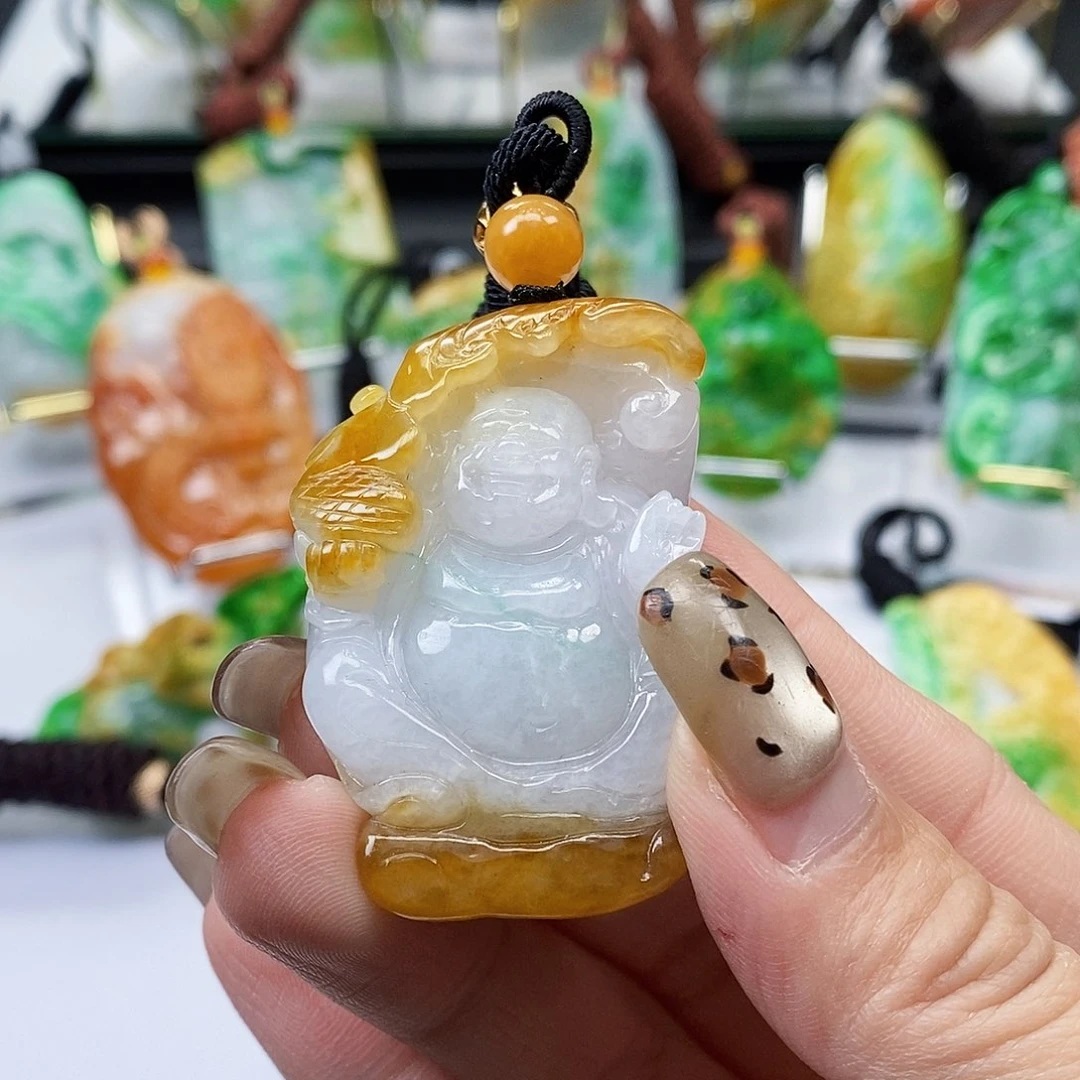 颈饰未镶嵌翡翠翡翠A货