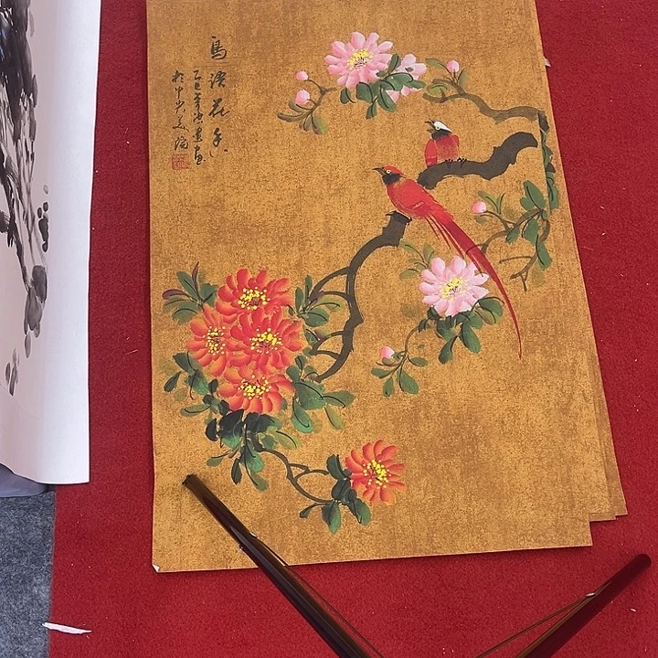 国画一二三一二三两