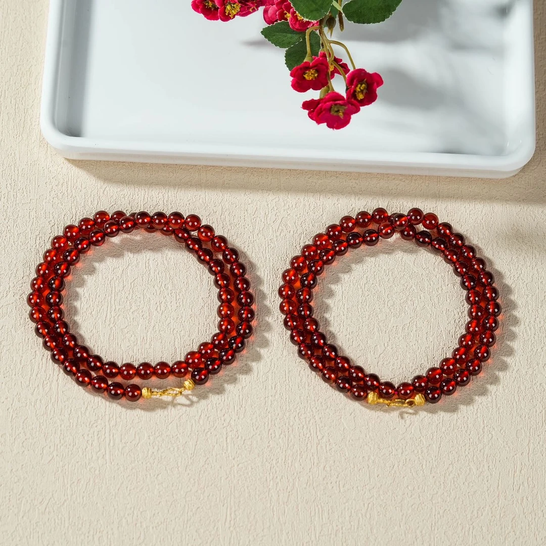 【云上】石榴石项链-多样性发一件-6.5mm-DS35949（甄选）