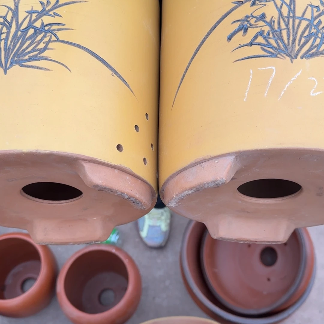 紫砂花盆口径17.22口径